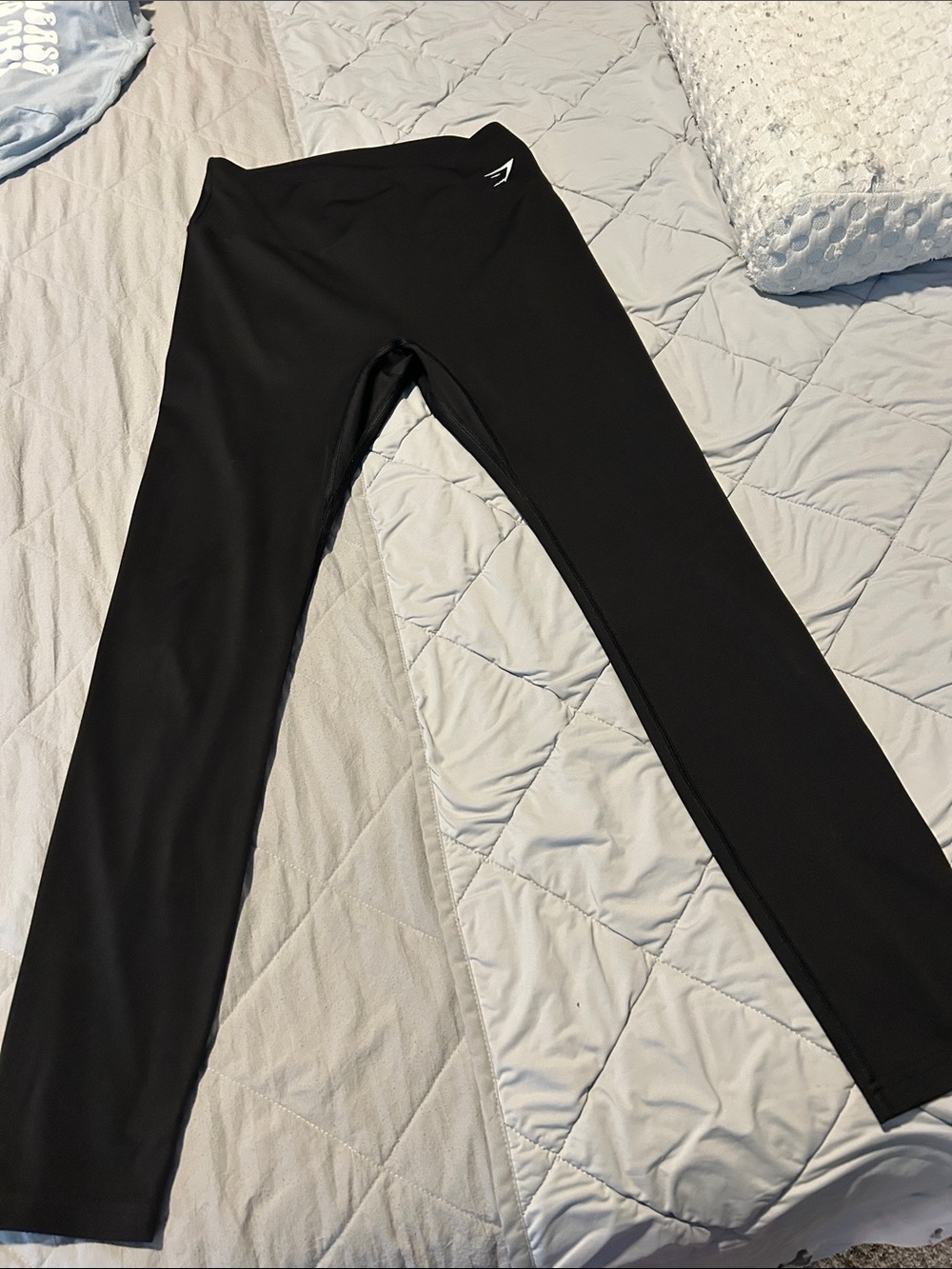 Gymshark Womens Black Taining Leggings with Logo.